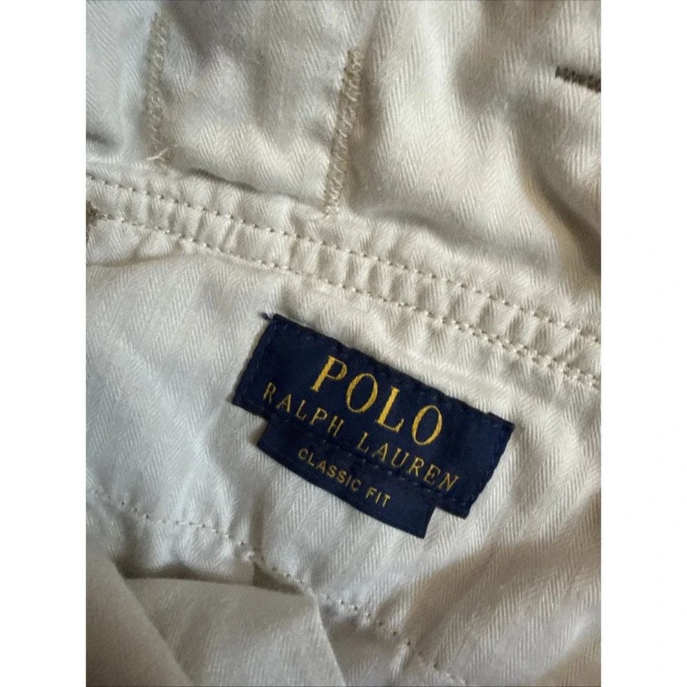 Polo Ralph Lauren Cargo Shorts Men's 50B Big Military Surplus Utility Khaki 10